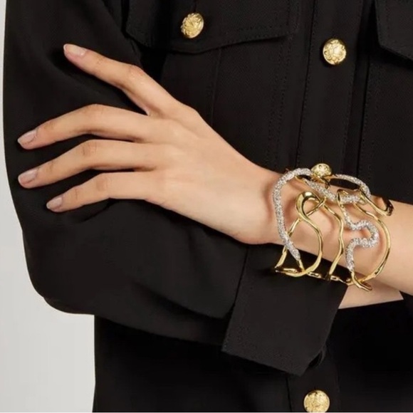 ALEXIS BITTAR Solanales Gold Crystal
Intertwined Cuff Bracelet - Picture 5 of 5